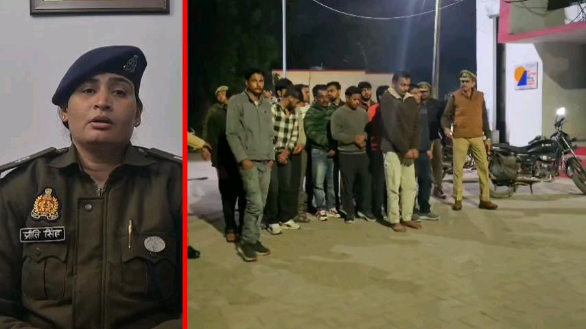 झाँसी। होटल में जुआ खेलते 17 पकड़े, साढ़े सात लाख से अधिक बरामद