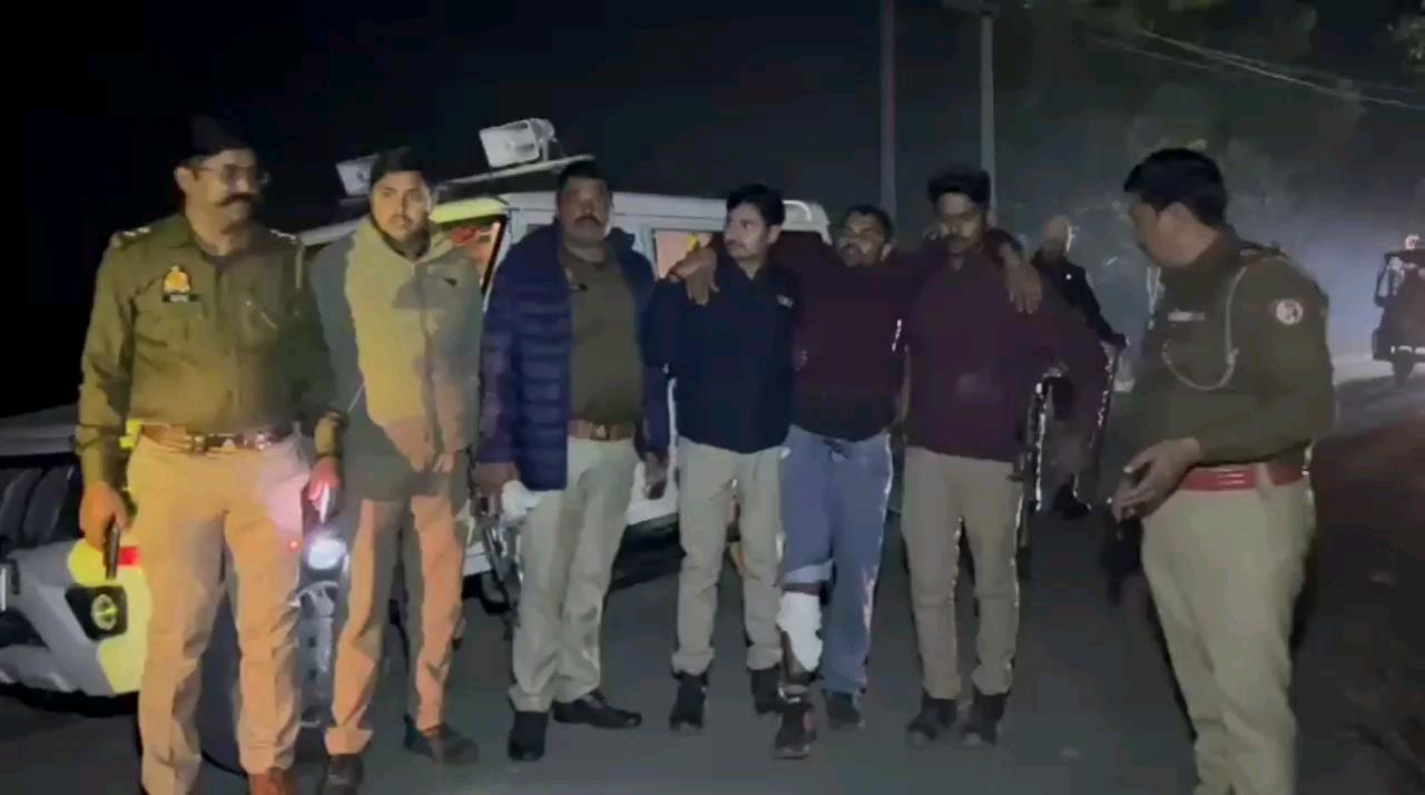 पुलिस मुठभेड़ में 24 मुकद्दमों में वांछित हिस्ट्रीशीटर गिरफ्तार,