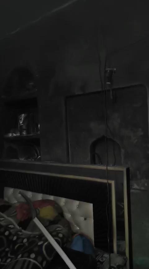 हाथरस के सादाबाद में घर में गैस सिलेंडर में लगी आग, हजारों का सामान जल कर हुआ राख